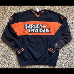 Harley Davidson Motorcycle Crew Neck Sweatshirt Pataskala Ohio Size Medium